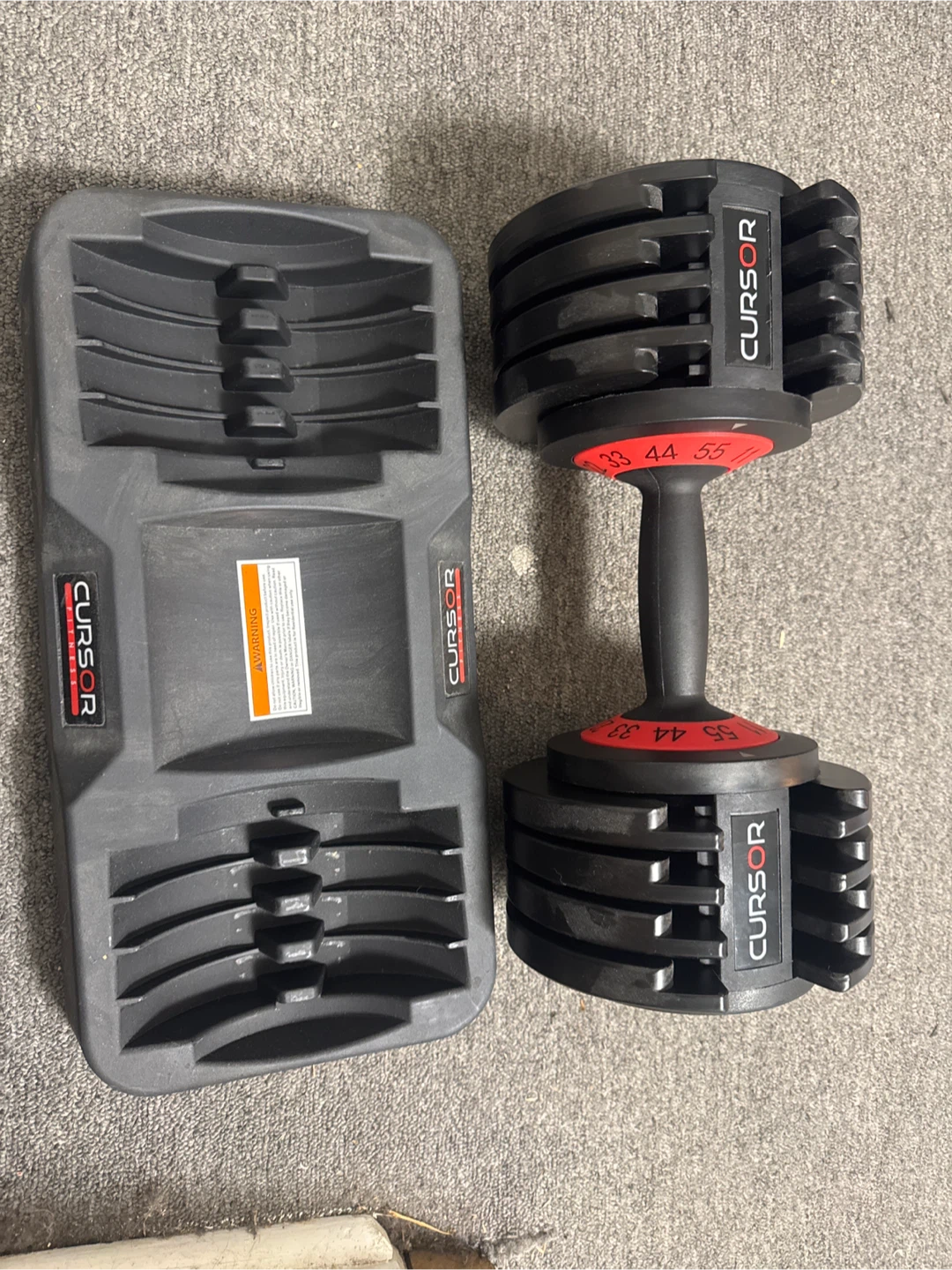 Cursor Fitness Adjustable Dumbbell - photo 2