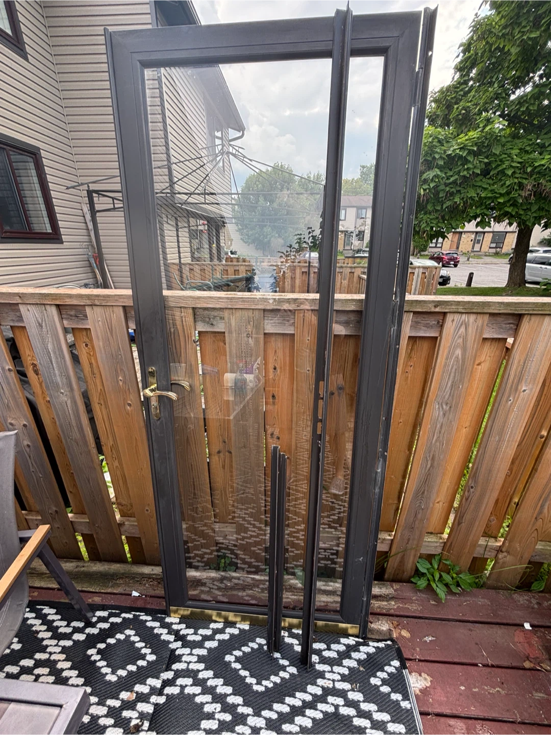 Dark Grey Storm Door