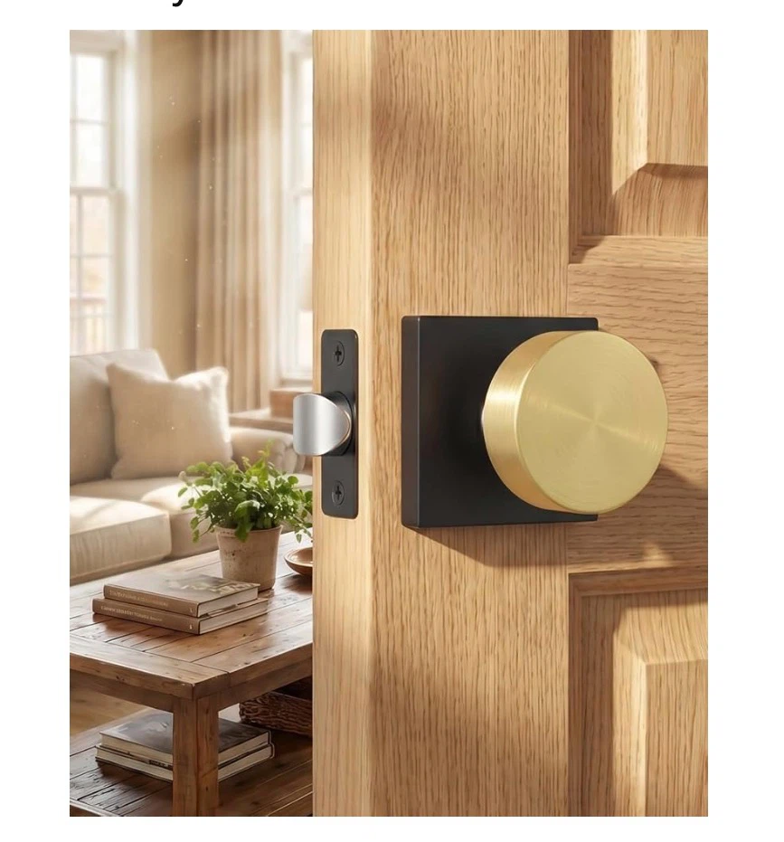 Goldenwarm Black and Gold Door Knobs Interior, Passage Door - photo 4