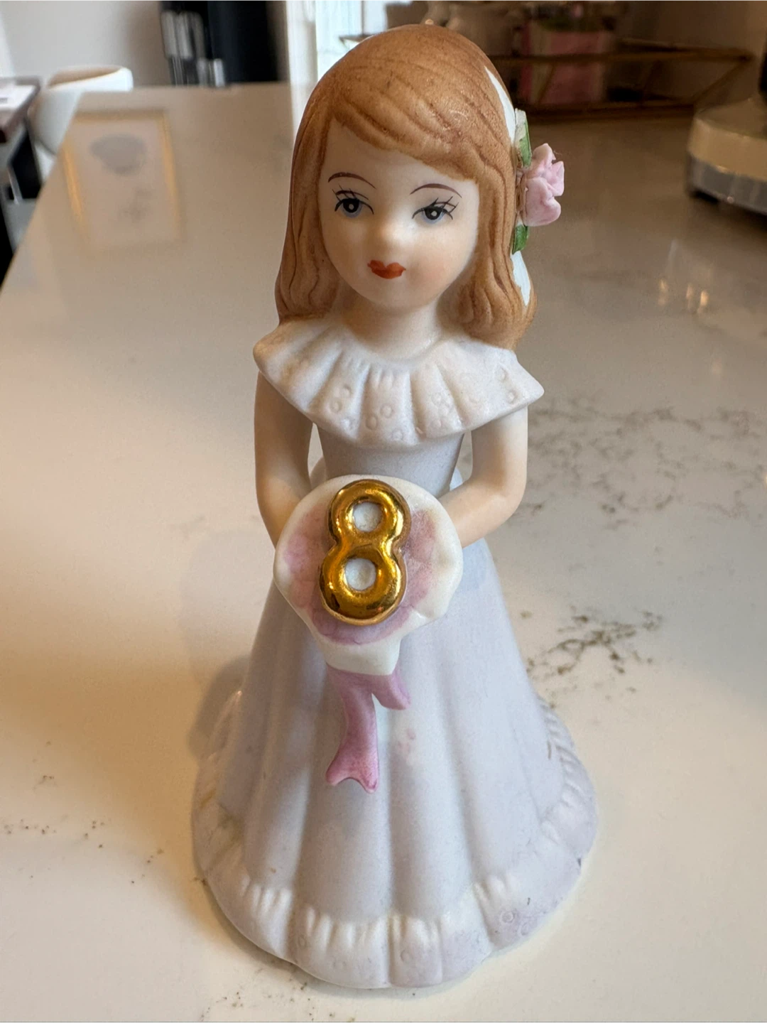 Enesco Growing Up Birthday Girl Age 8 Figurine