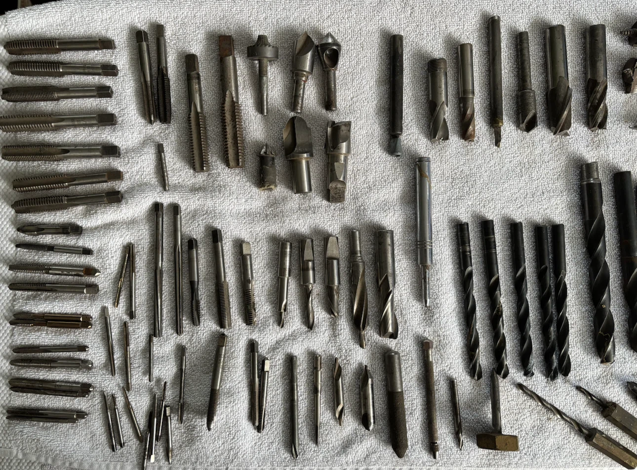 Large Collection of Assorted Drill Bits and Taps - photo 2