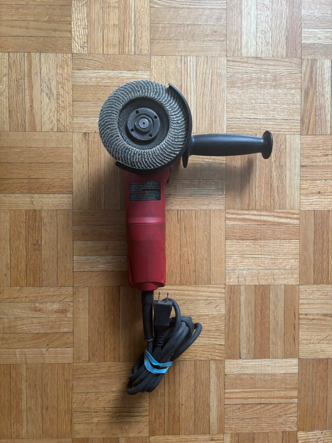 Red Angle Grinder with Side Handle - photo 2