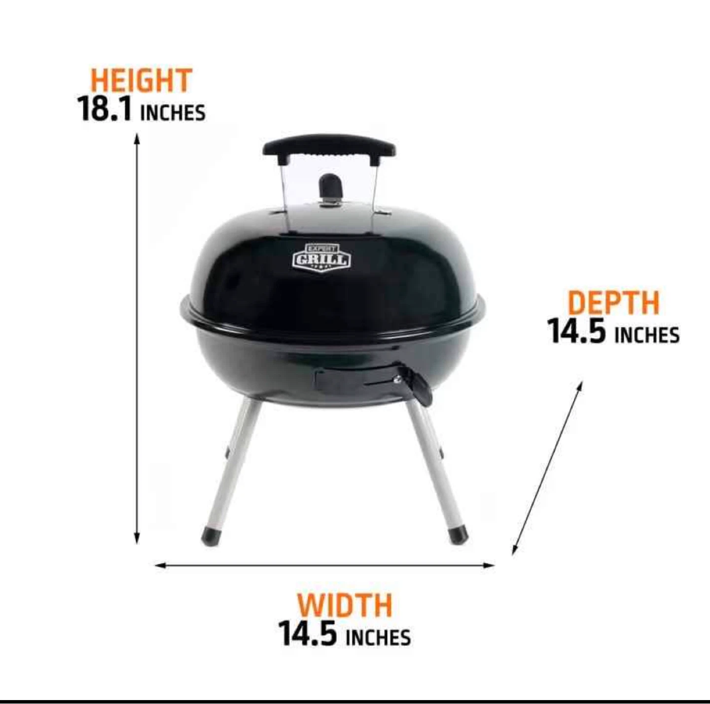 Expert Grill Portable Charcoal BBQ - photo 3