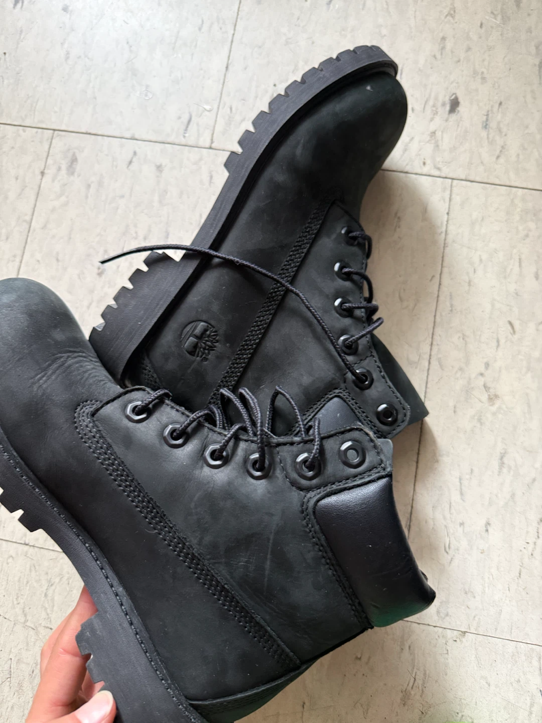 Black Timberland Boots - Size 5.5 US - photo 3