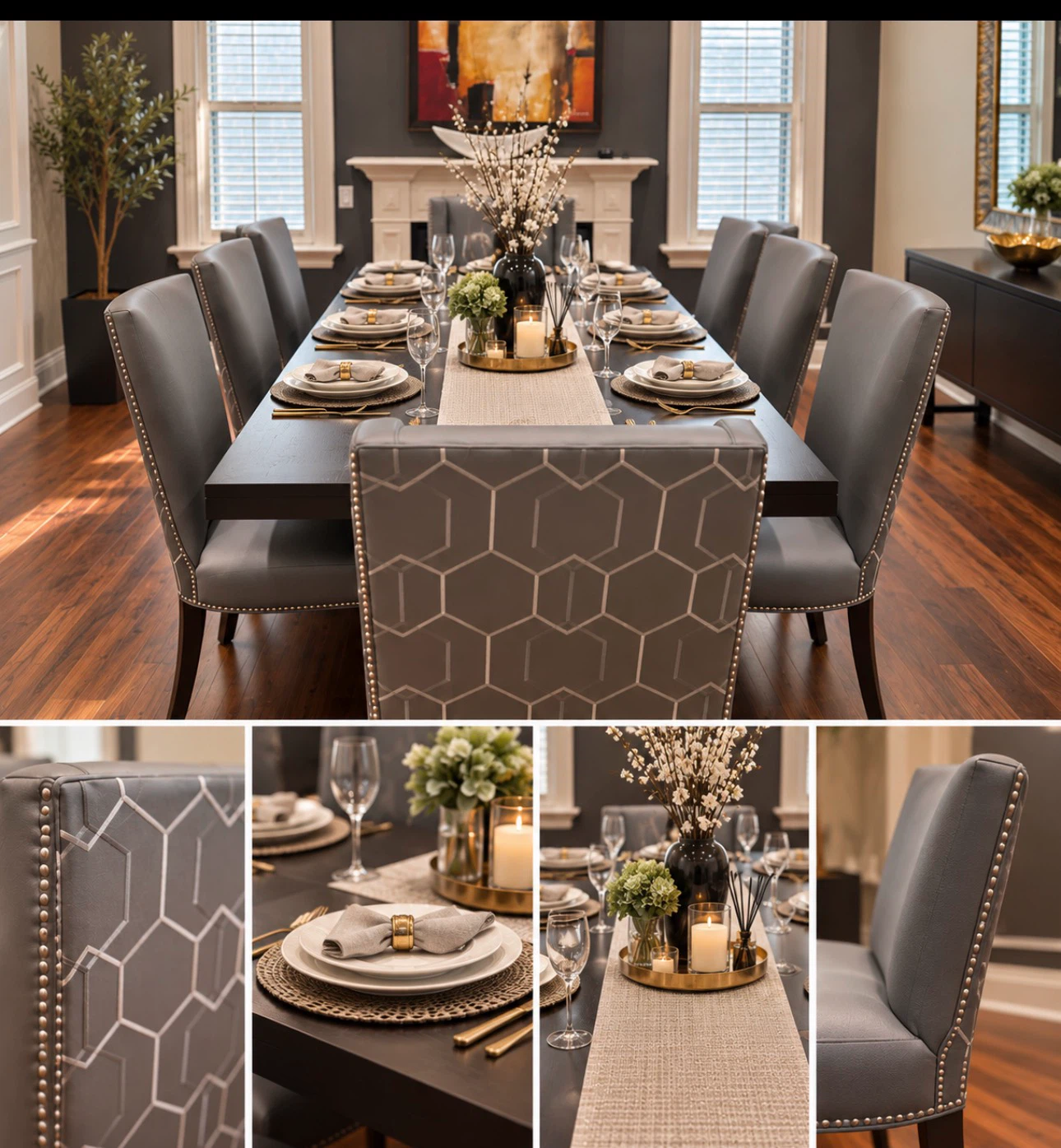 Dinning table with 8 chairs