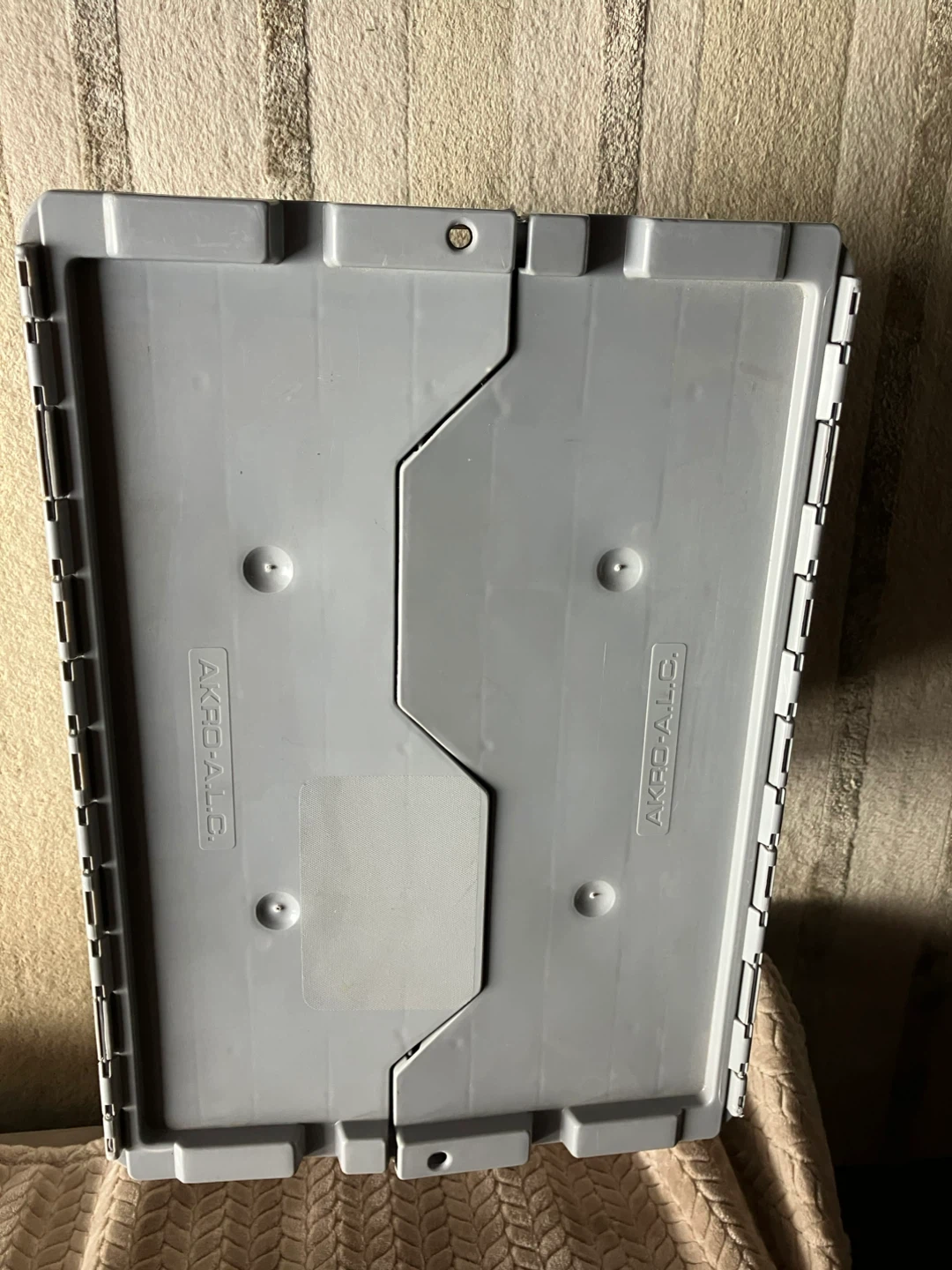 Akro-Mils Grey Storage Bin with Lid - photo 2