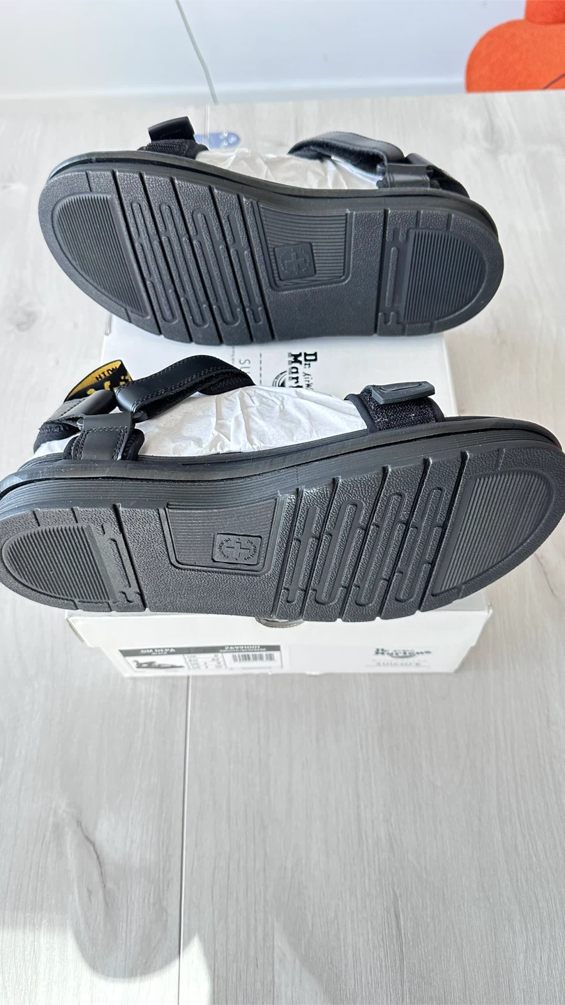 Suicoke × Dr. Martens Wmns Depa Leather Strap Sandals 'Black' - photo 2