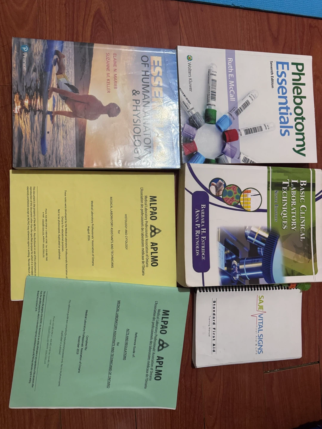 Set of 6 Medical Laboratory and Anatomy Textbooks