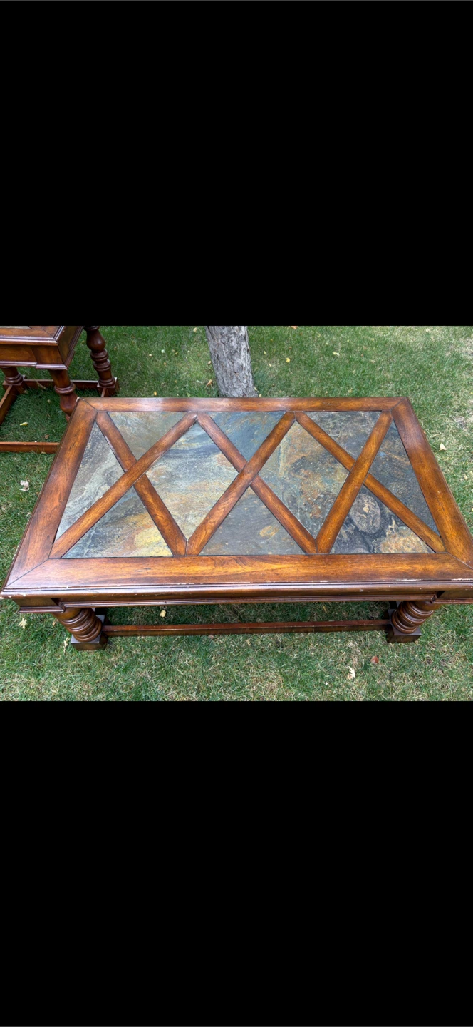 Slate Top Coffee Table - can deliver - photo 2