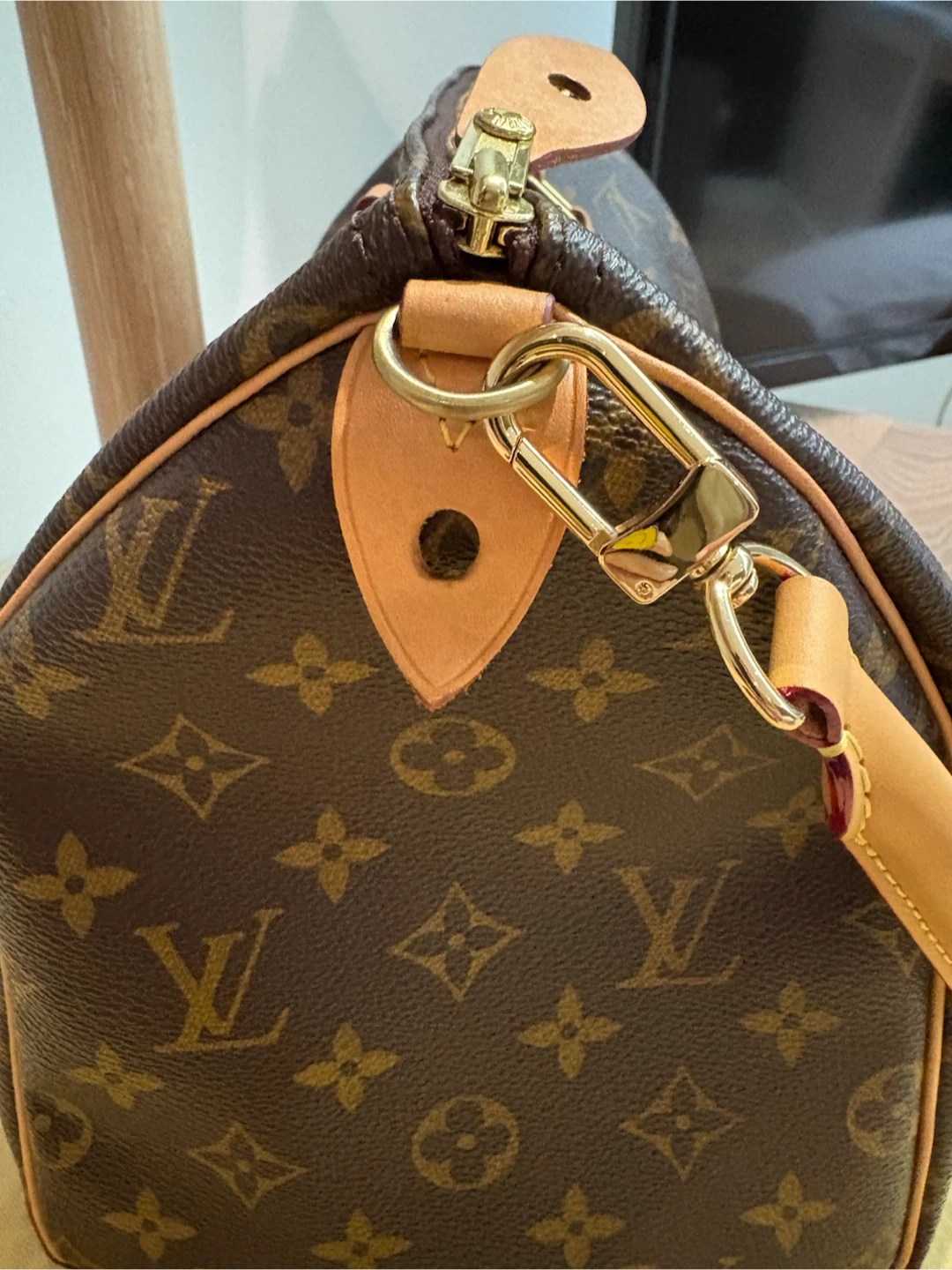 LV Speedy 30 Monogram with D rings for strap - photo 4