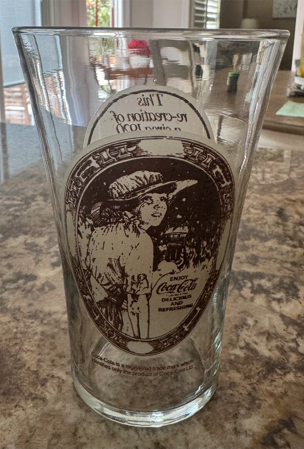 Vintage Coca-Cola Mother's Pizza Parlour Glass