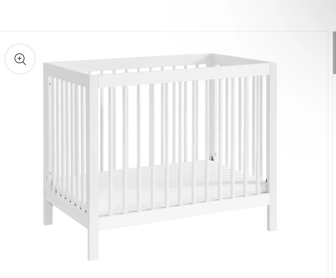 Oxford Baby & Kids 4-in-1 Convertible Mini Crib