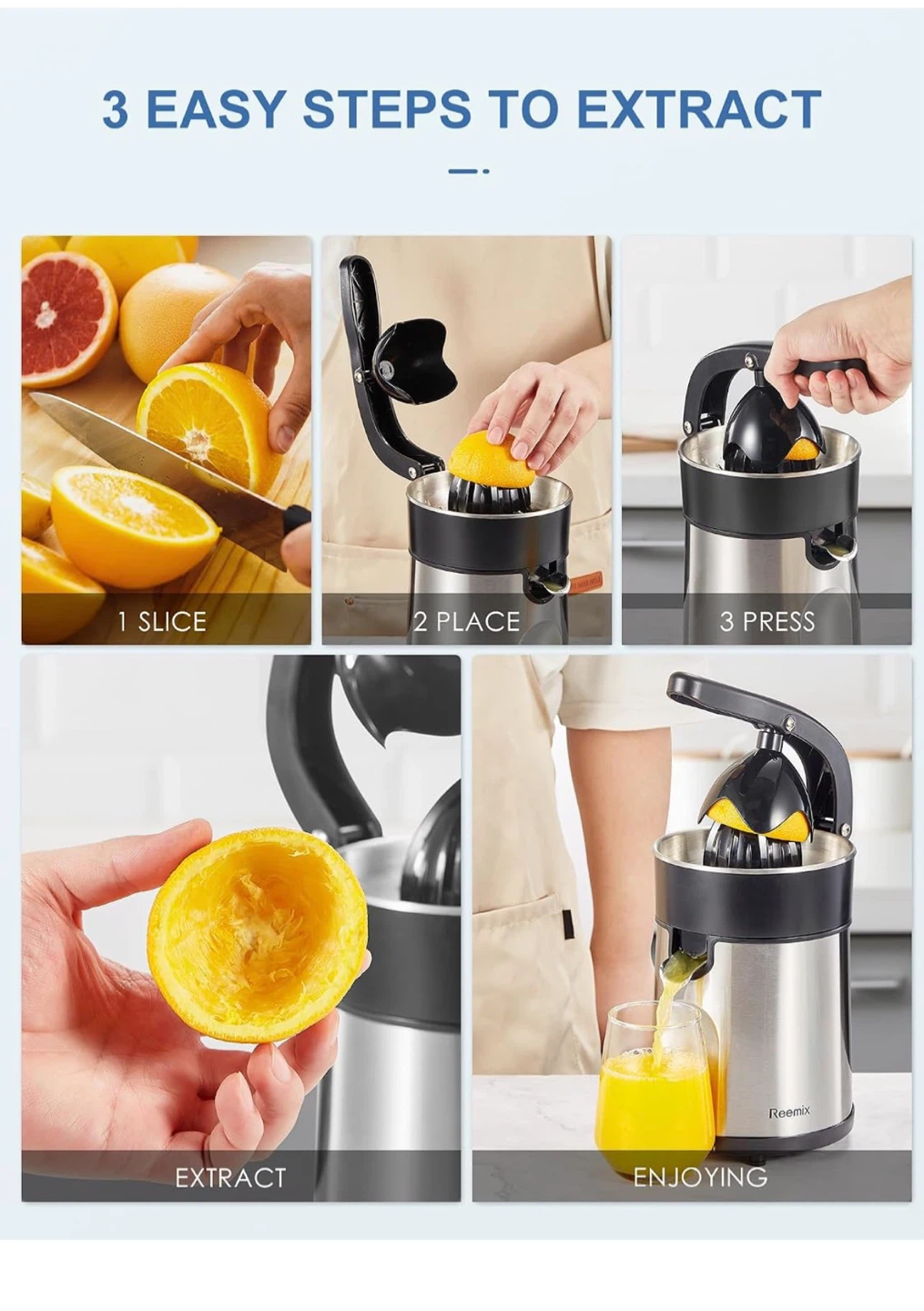 New Reemix Electric Citrus Juicer