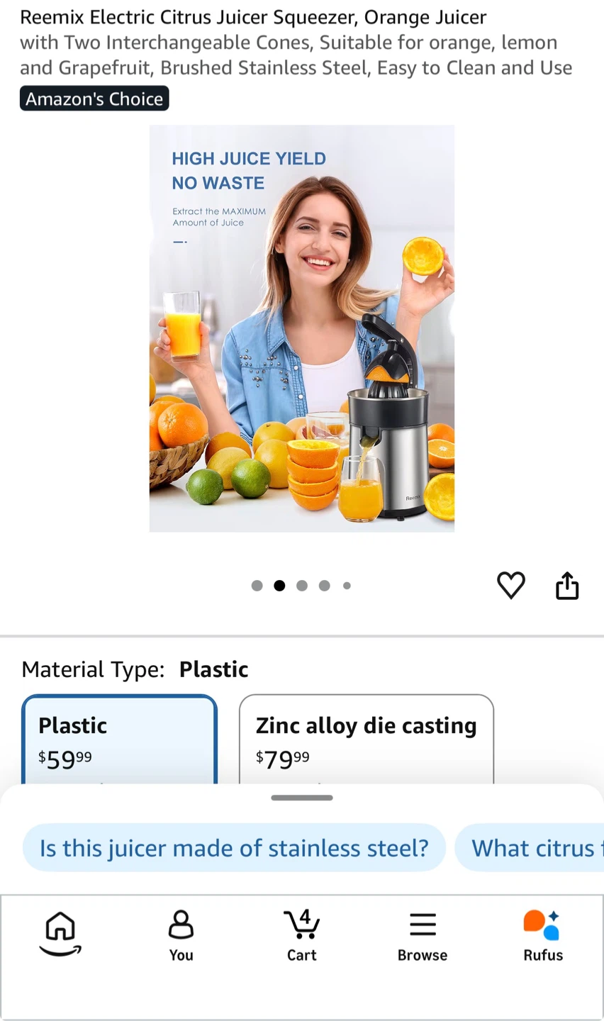 New Reemix Electric Citrus Juicer - photo 2