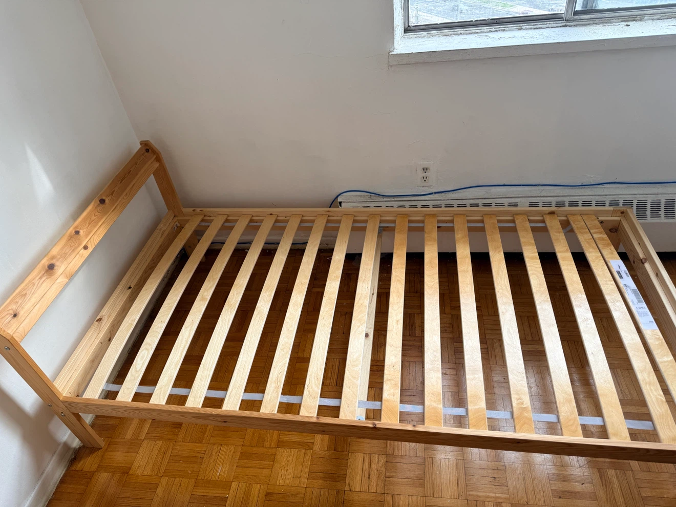 IKEA Pine Twin Bed Frame with Luroy Slats - photo 3