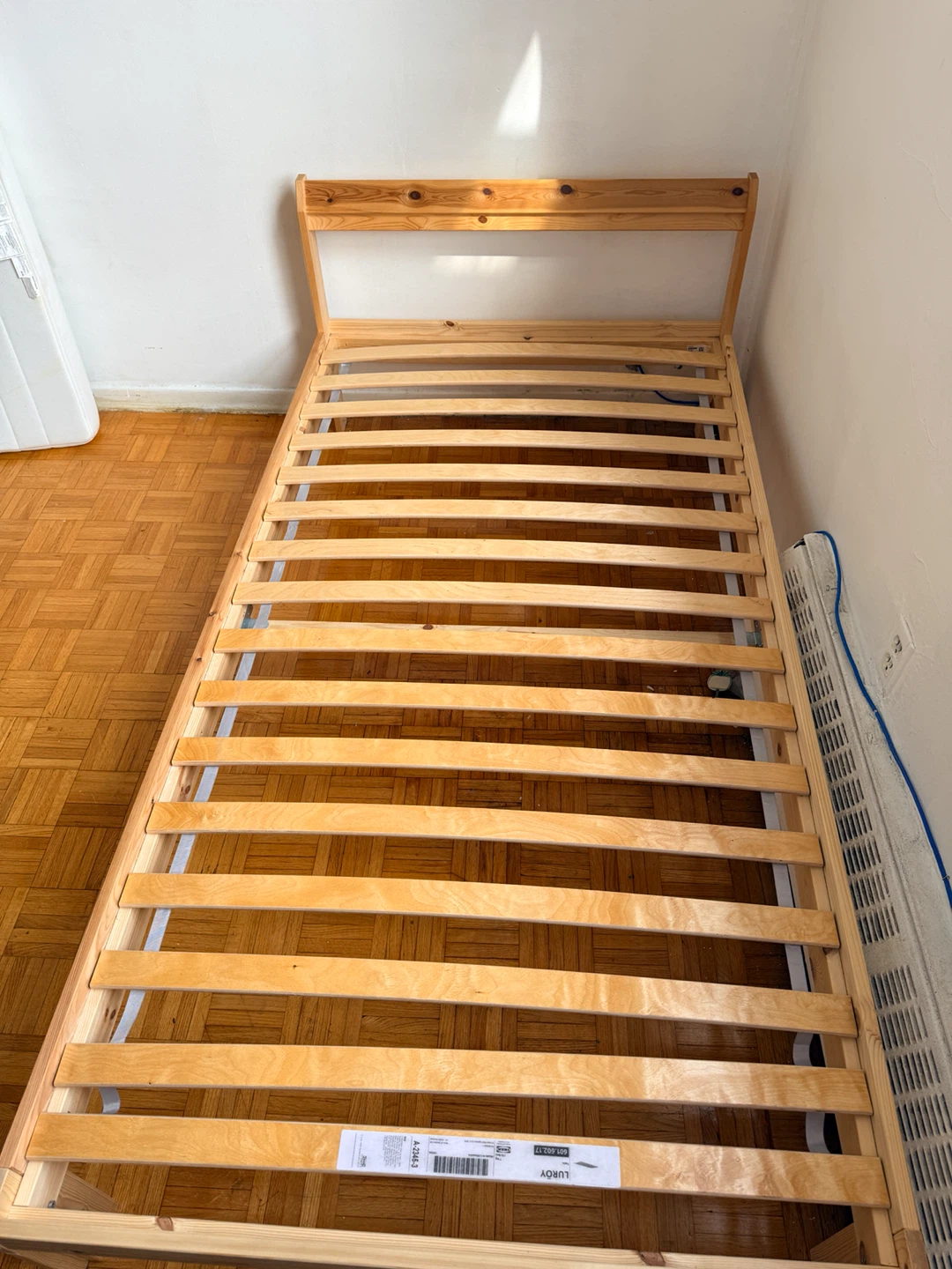 IKEA Pine Twin Bed Frame with Luroy Slats - photo 5