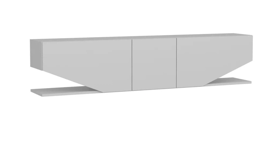 White, high gloss tv/media unit - photo 2