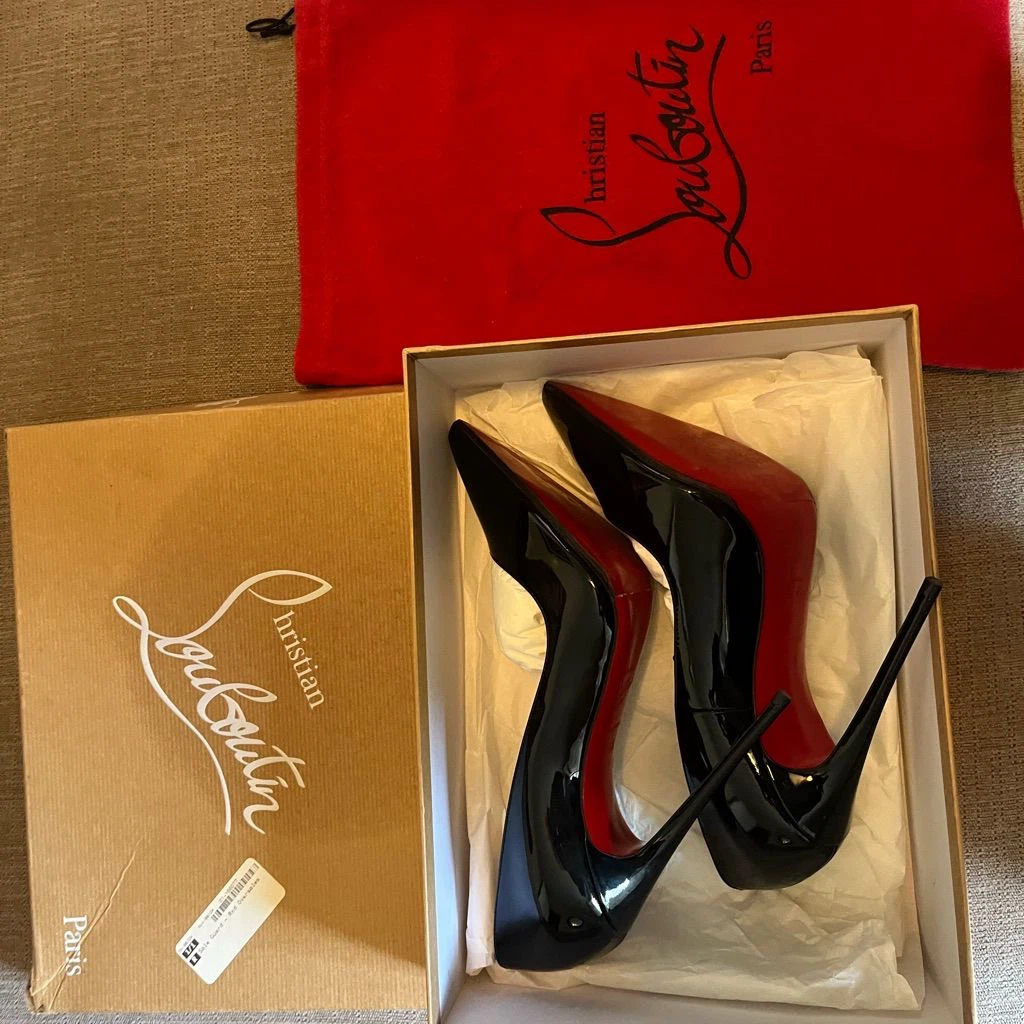 Christian Louboutin Black Patent Pumps