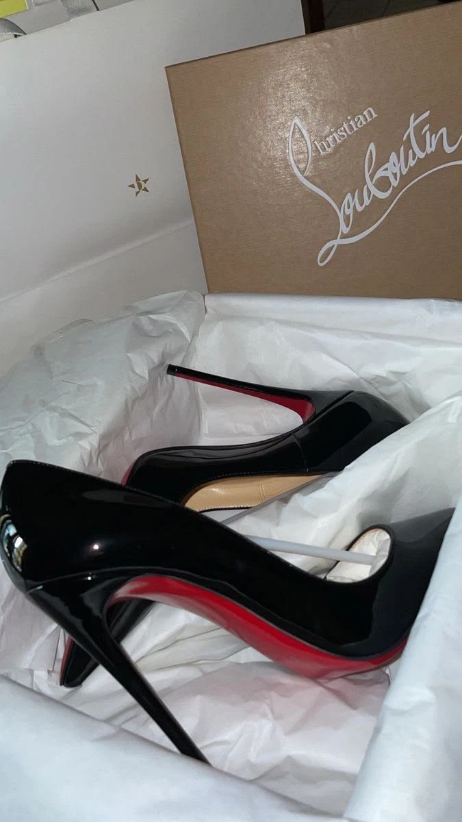 Christian Louboutin Black Patent Pumps - photo 2