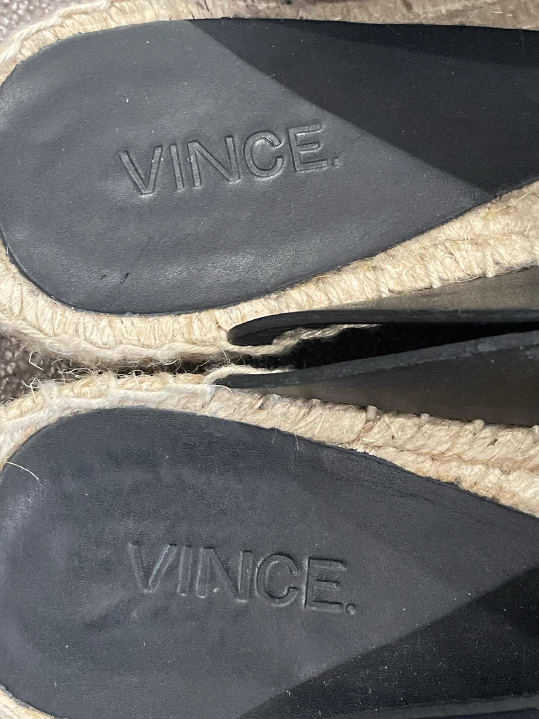 Vince Black Leather Espadrille Sandals - photo 4