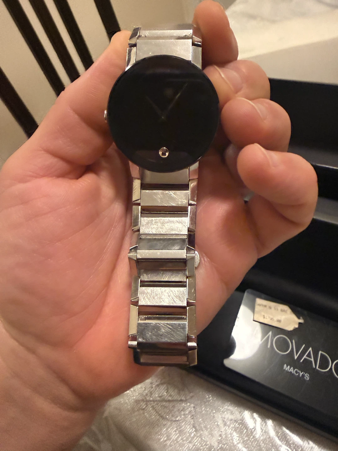 Movado Sapphire Stainless Steel Watch