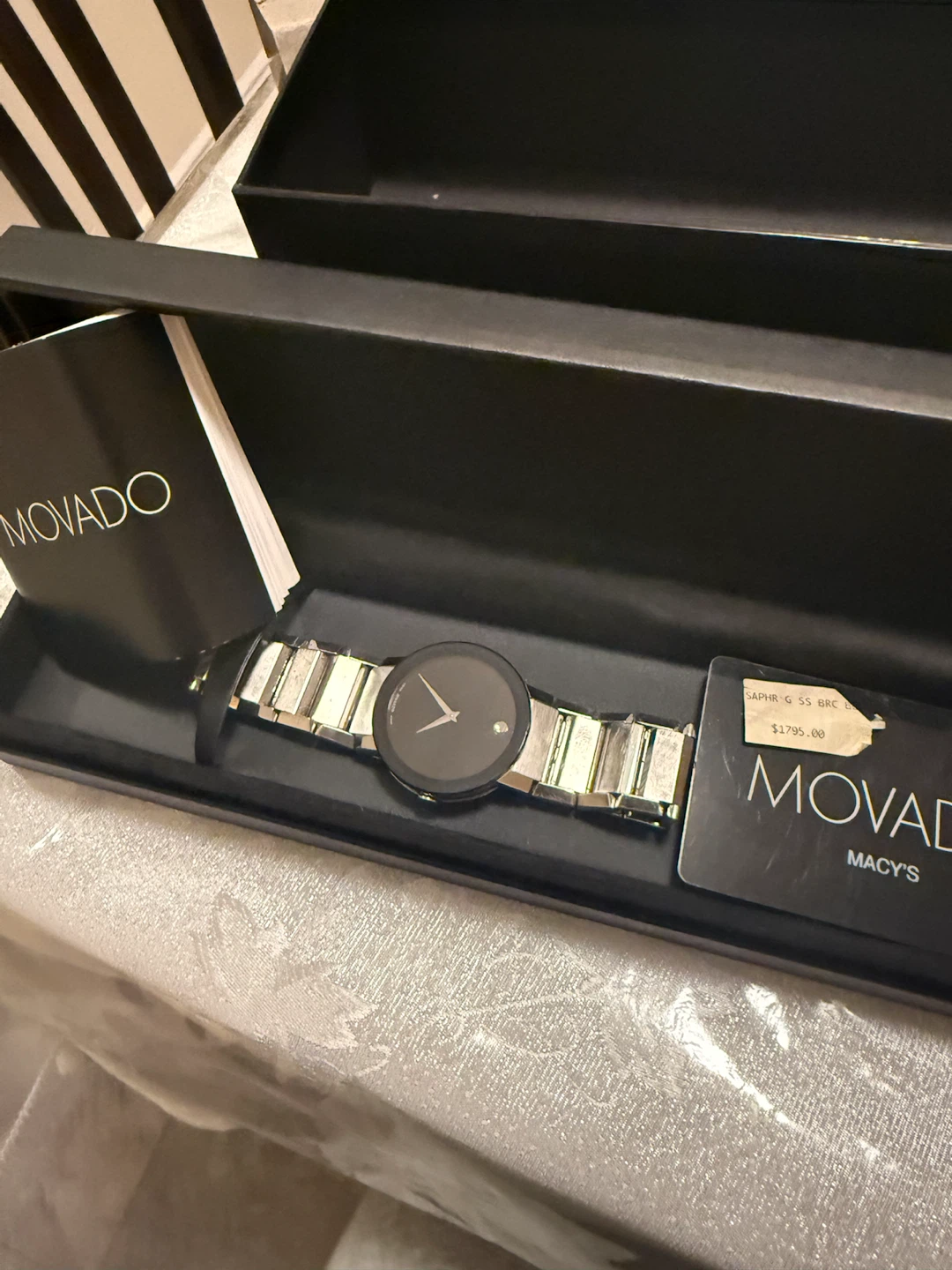 Movado Sapphire Stainless Steel Watch - photo 2