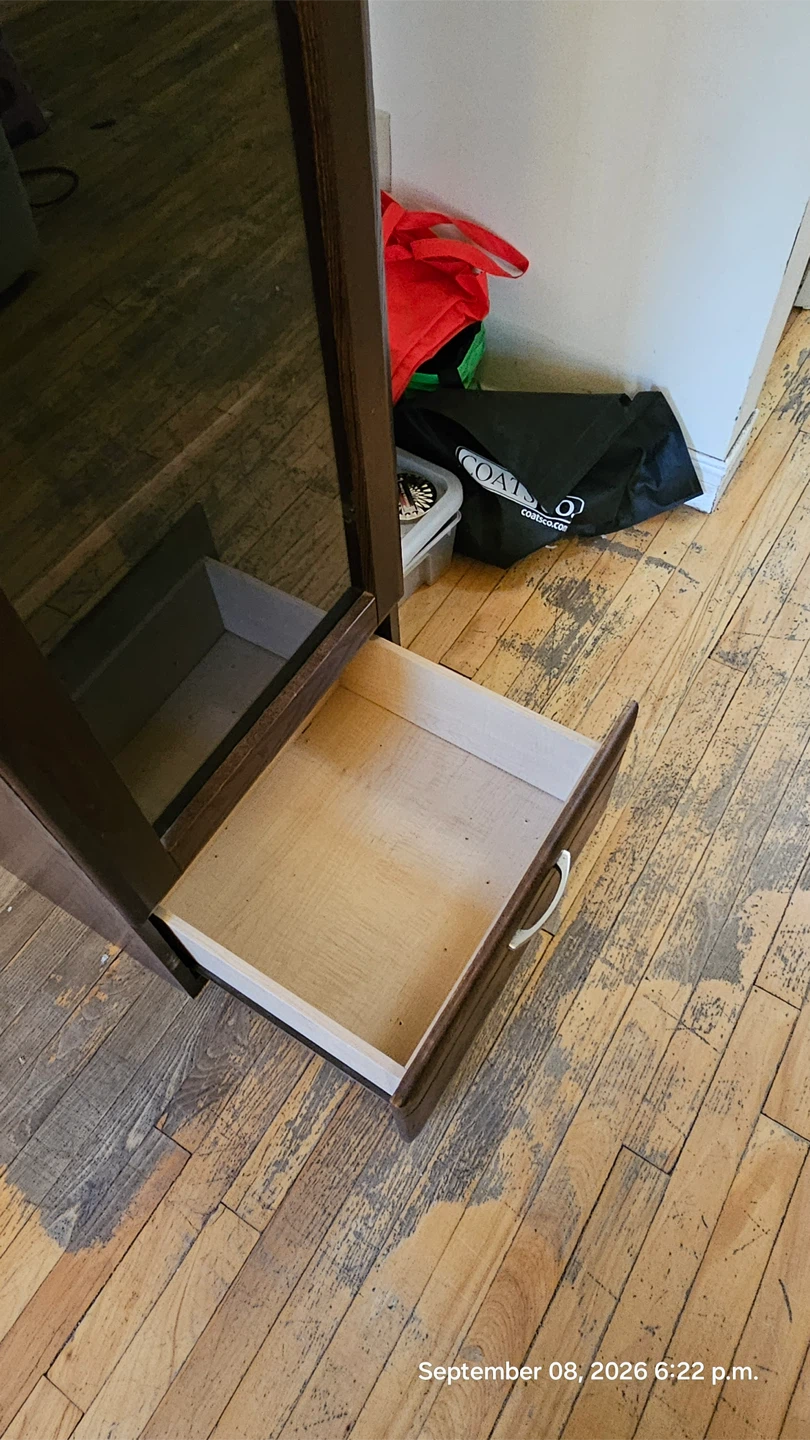 Dark Cabinet with Glass Doors - photo 3