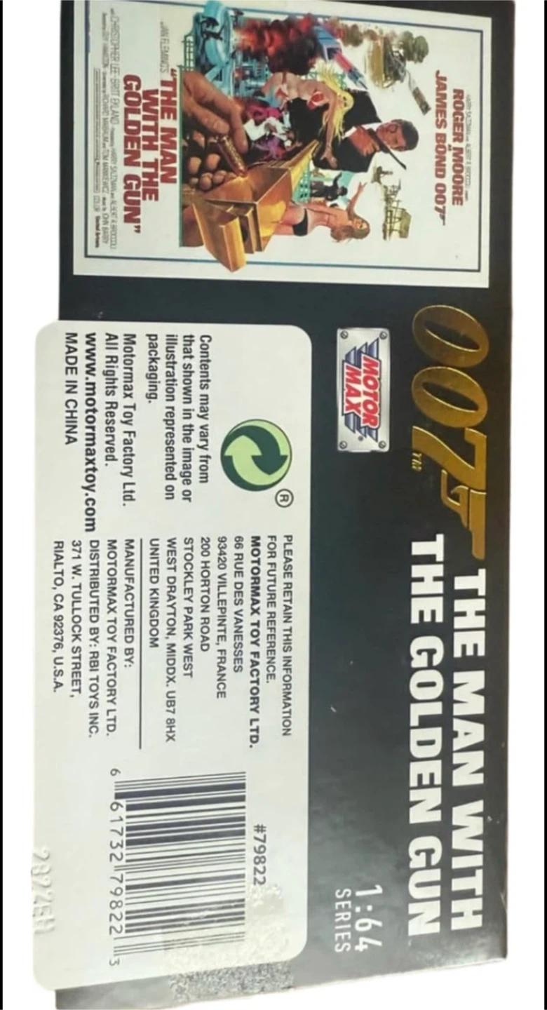 Motor Max 007 The Man With The Golden Gun 1:64 Model - photo 3