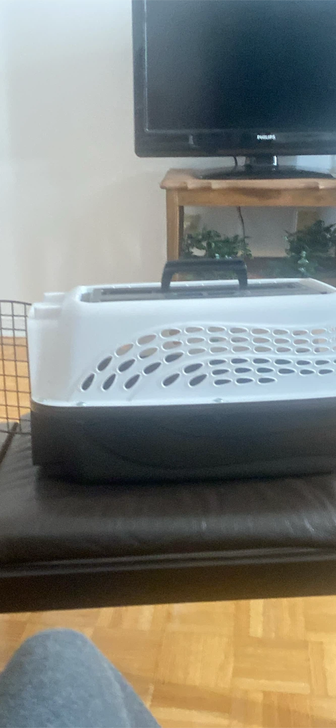 Pet Carrier White and Black