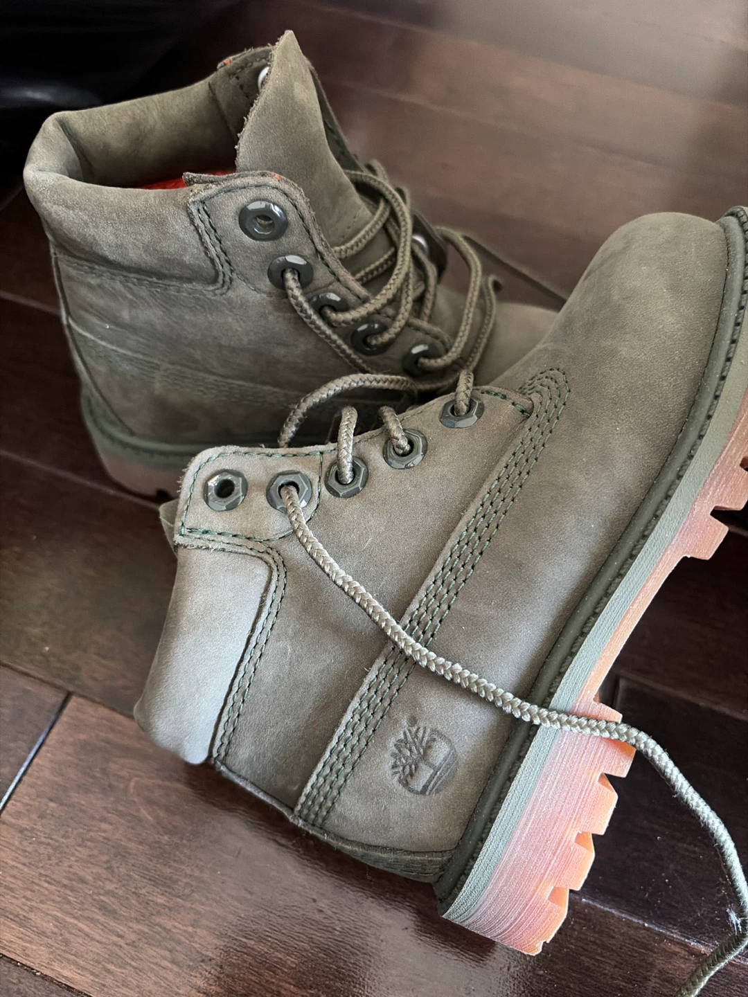 Timberland Olive Suede Boots Size 8 US - photo 5