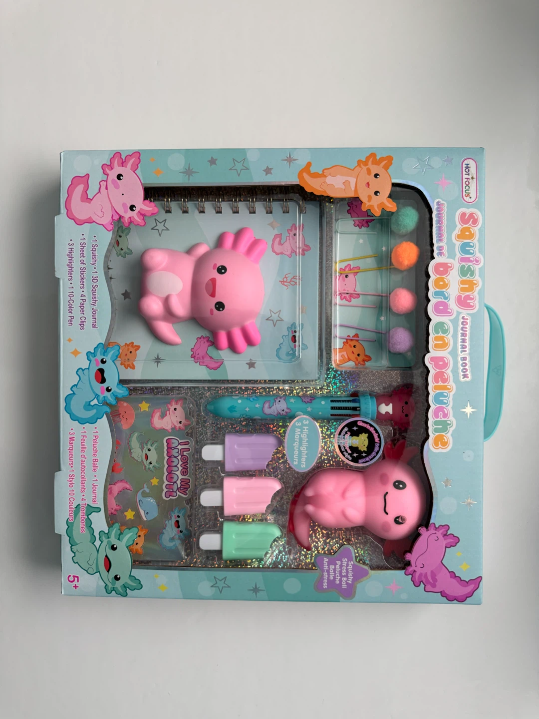 Hot Focus Axolotl Stationery Set and Mini Backpack - photo 4