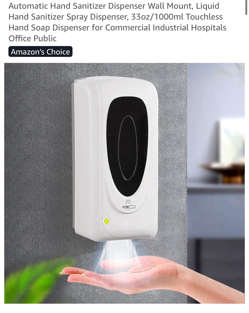 Automatic Touchless Hand Sanitizer Dispenser