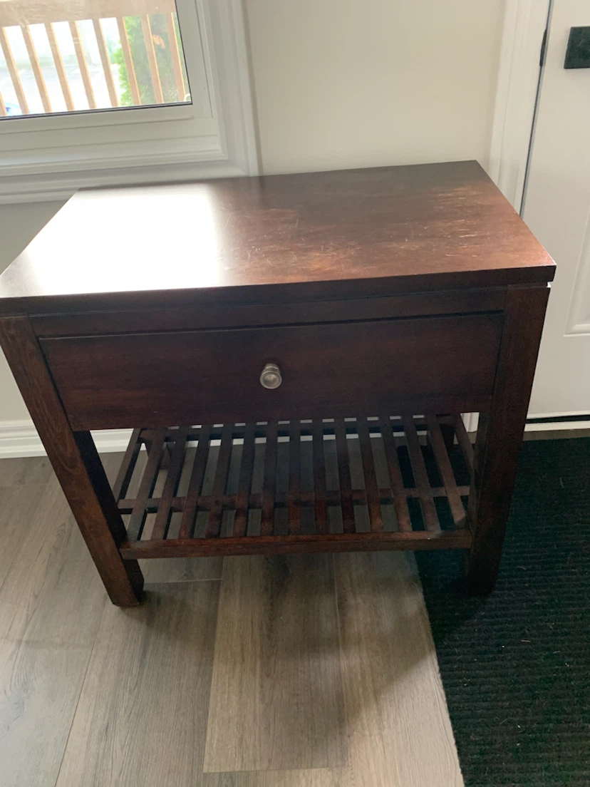 Bassett Dark Wood Side Table