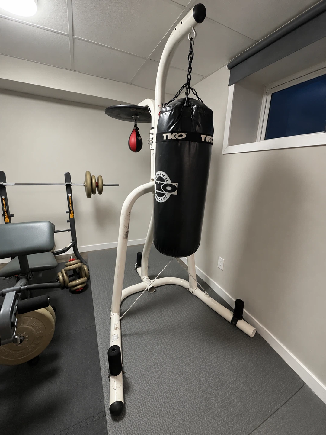 TKO Heavy Bag and Speed Bag Stand