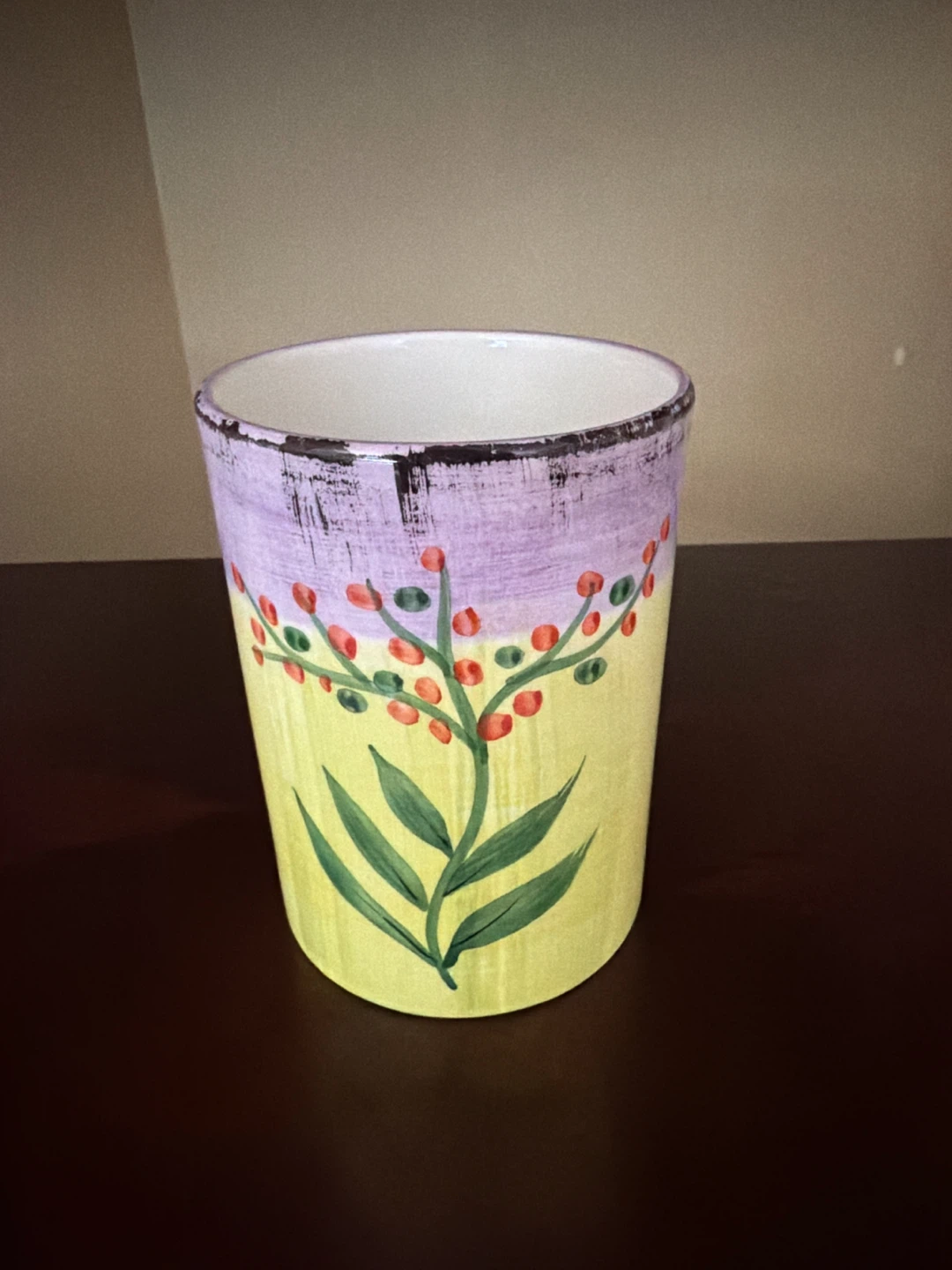 Hand-painted Italian Ceramic Vase