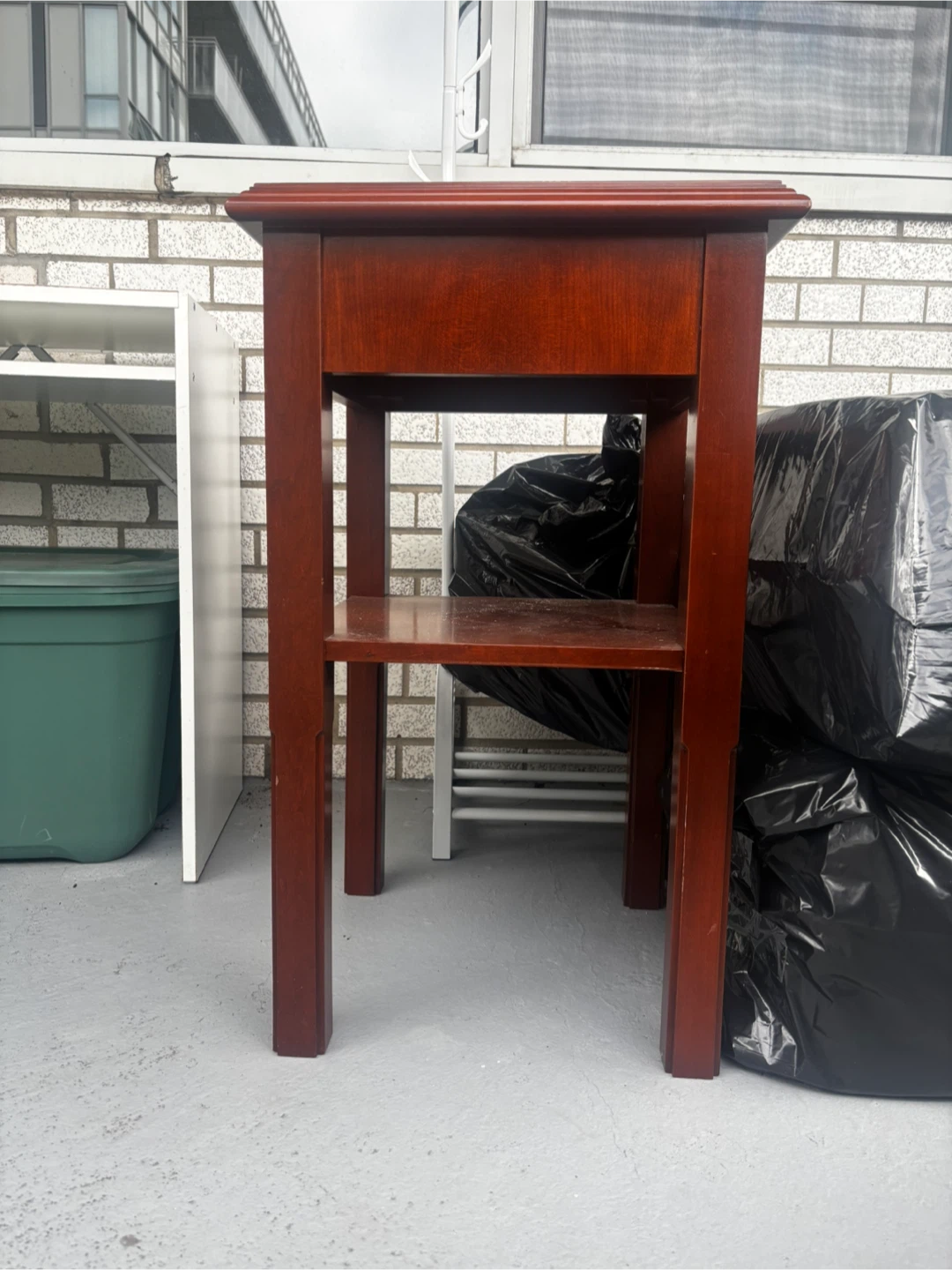Solid Wood End Table / Side Accent Table – Real Wood - photo 2