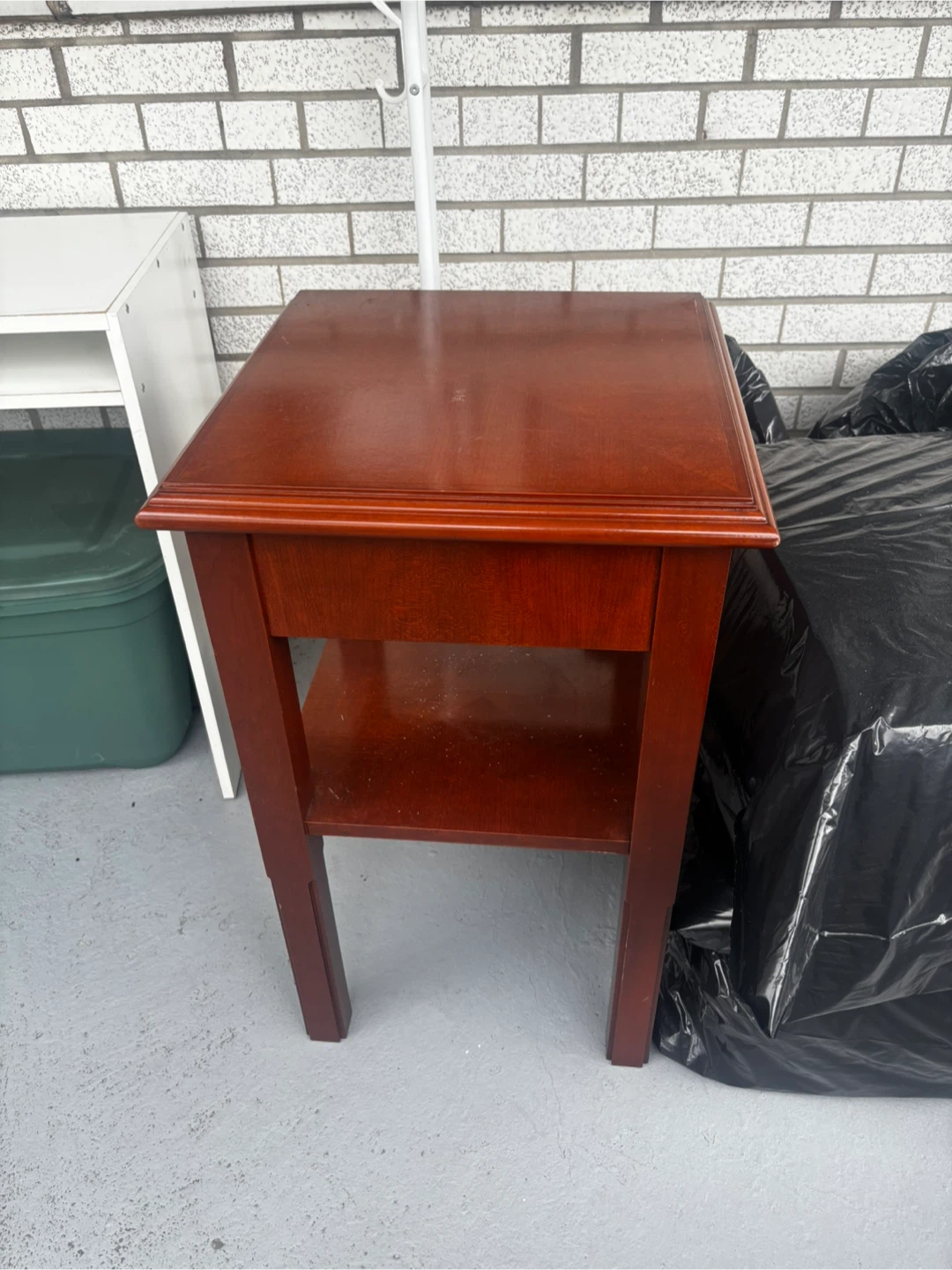 Solid Wood End Table / Side Accent Table – Real Wood - photo 4