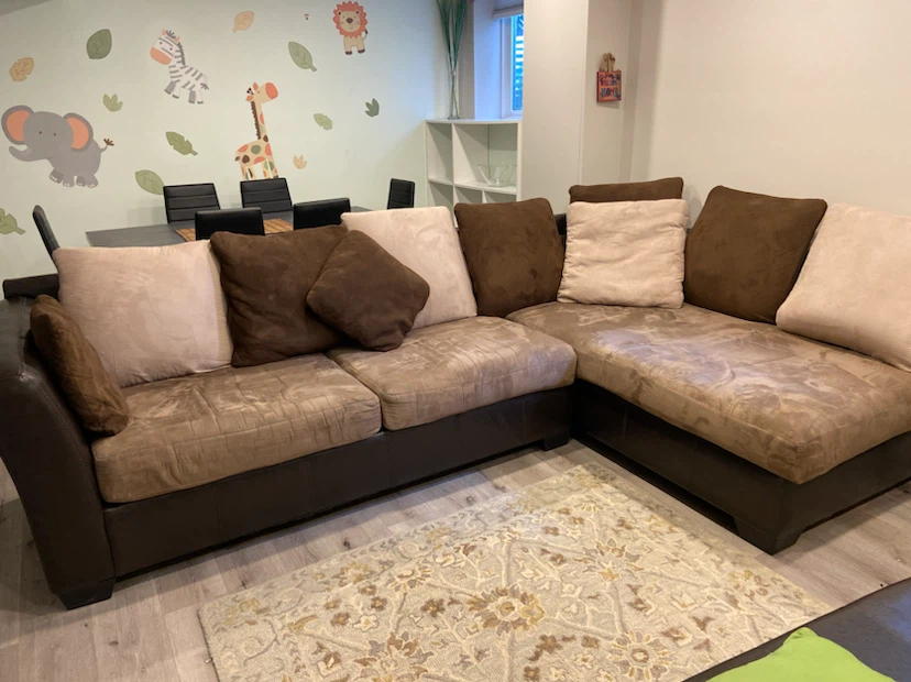 Large Brown Sectional Sofa