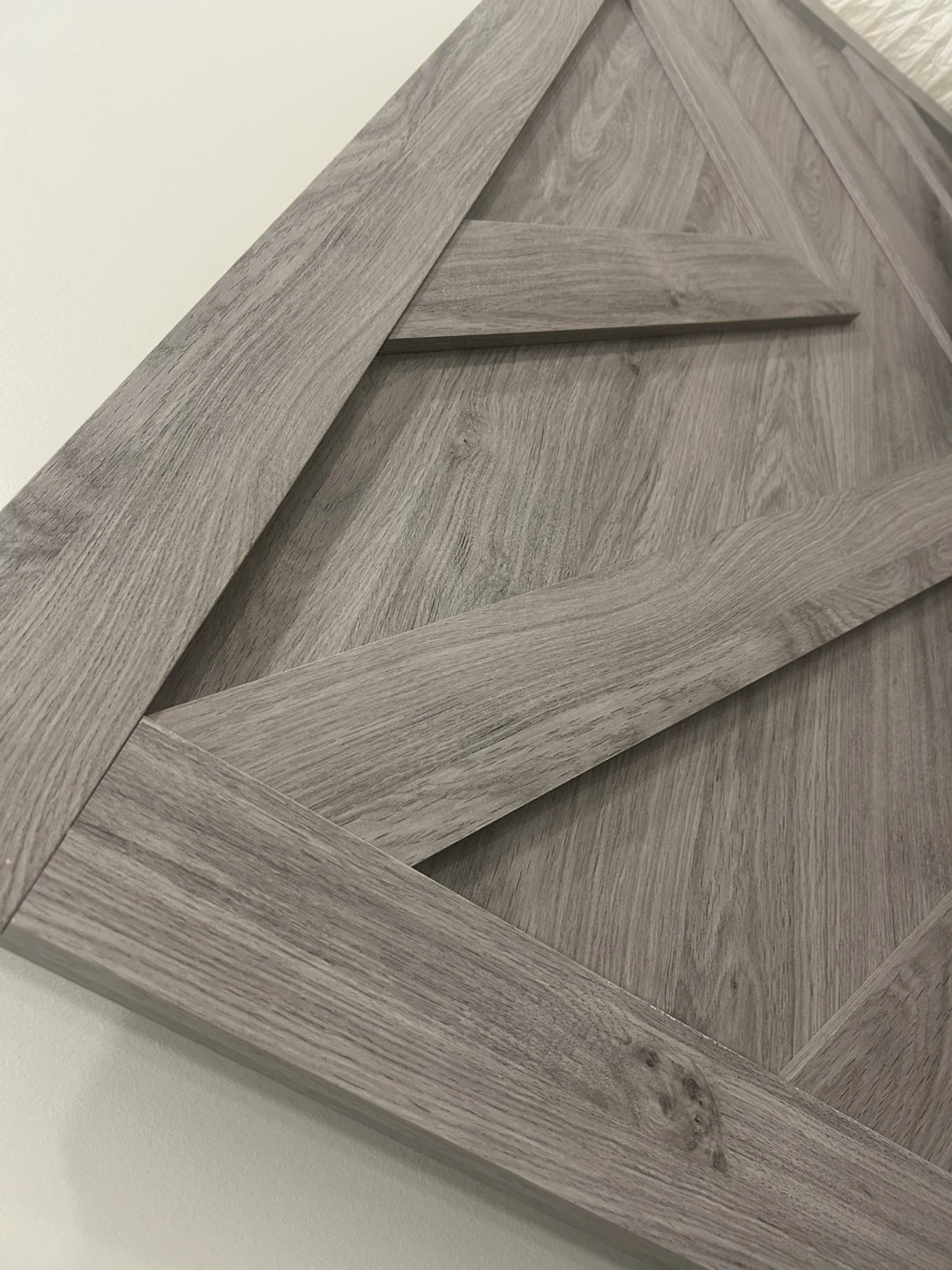 Queen Grey Wood Bed Frame- free queen matress - photo 2