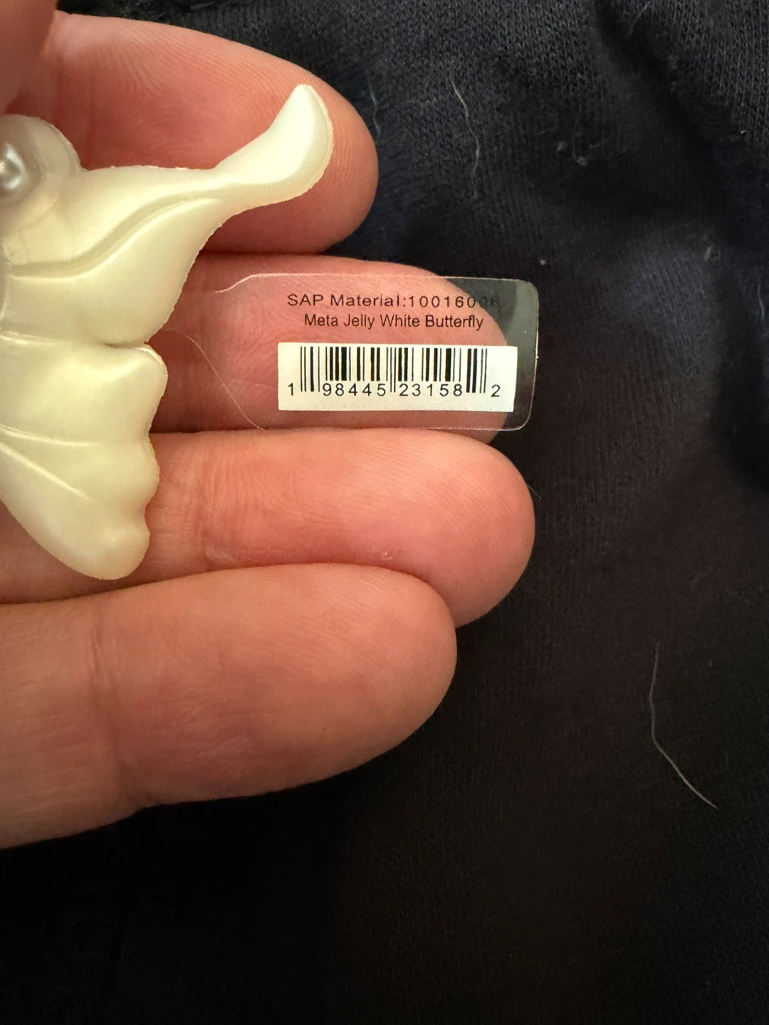 Crocs Meta Jelly White Butterfly Jibbitz - photo 3