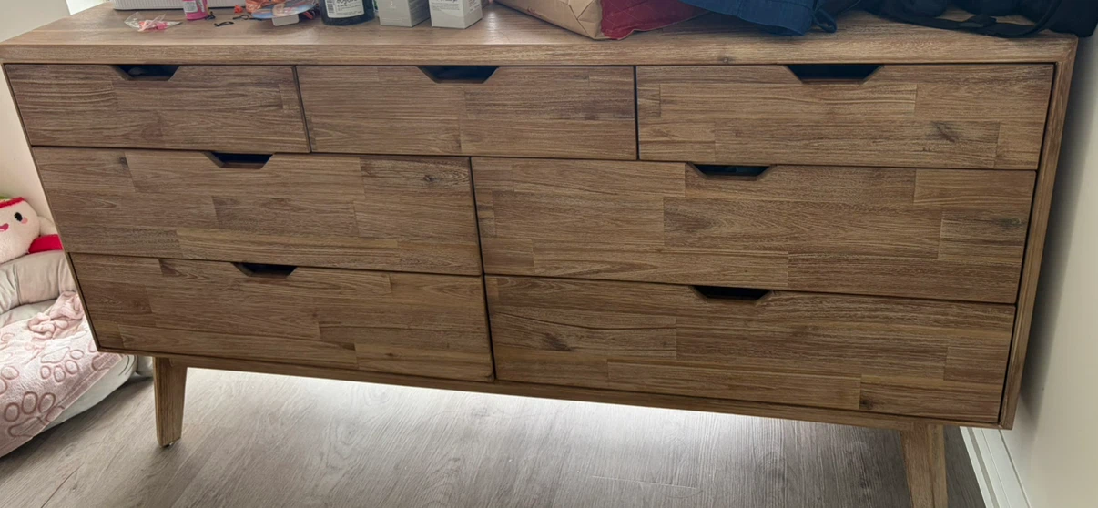 Mid-Century Modern 6-Drawer Dresser