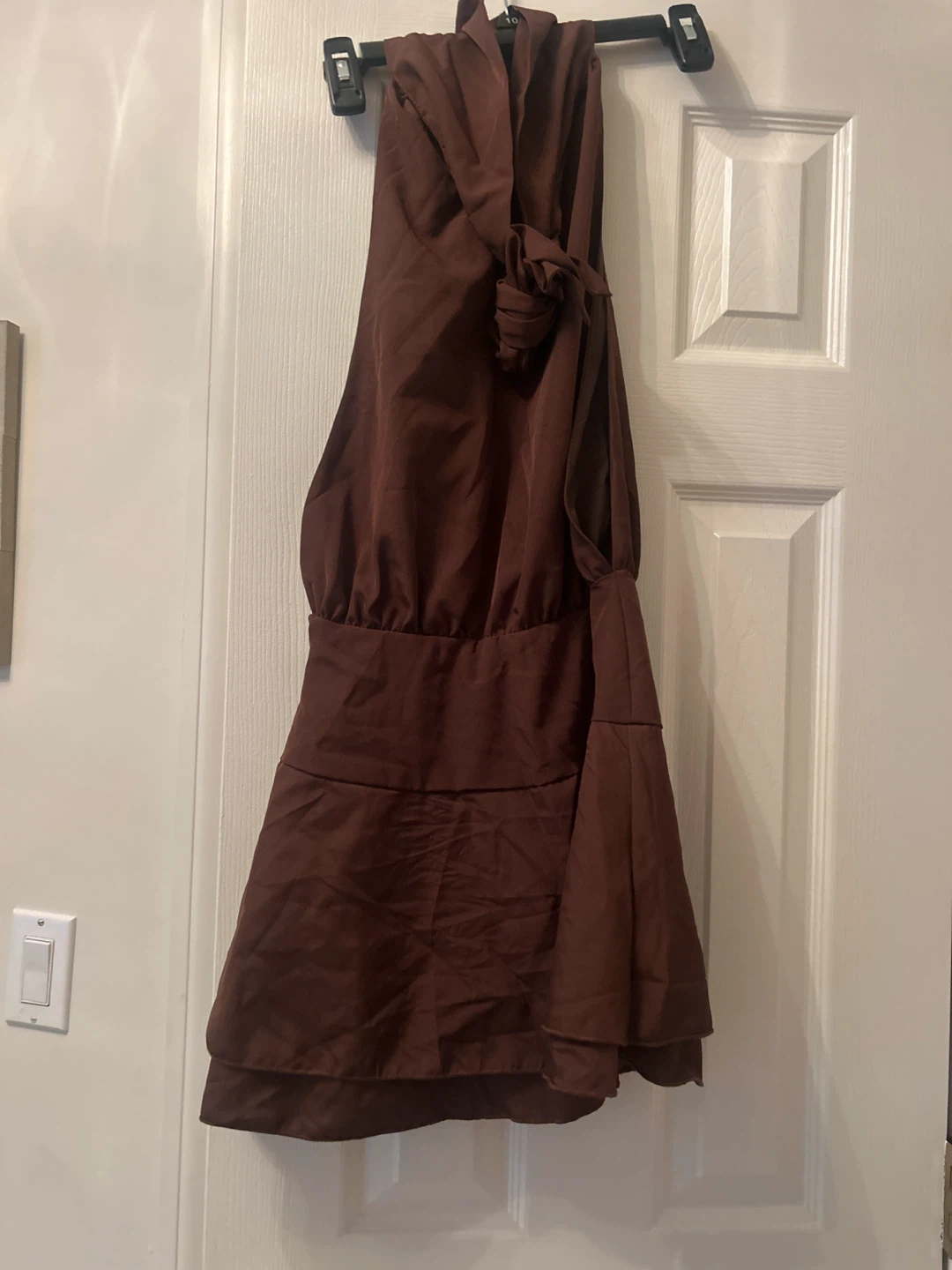 winkbay Brown Halter Mini Dress - photo 3