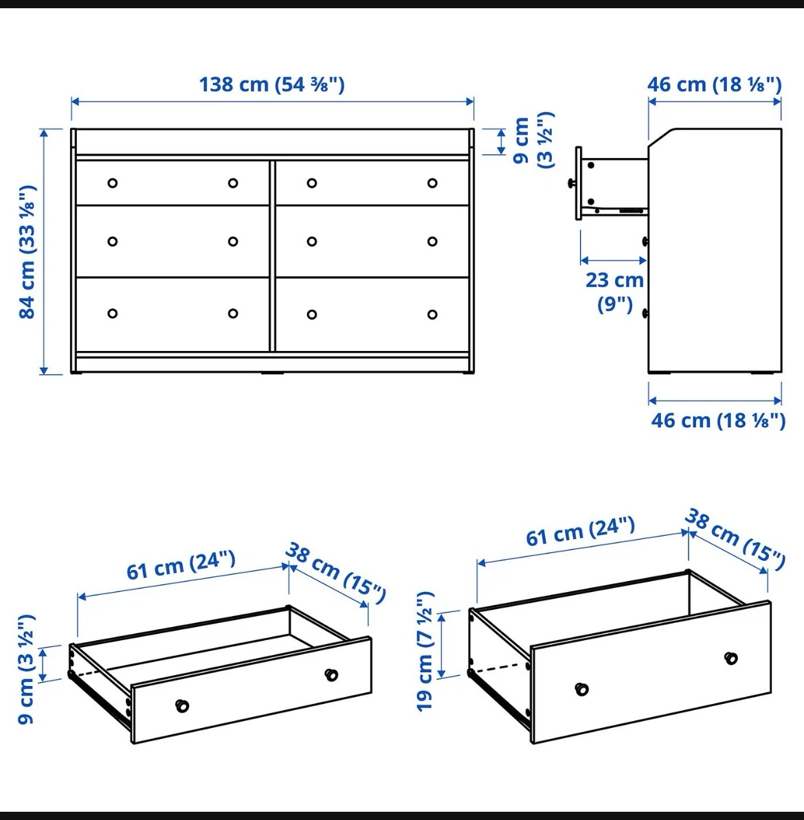 IKEA HAUGA Double-Wide Dresser - photo 3