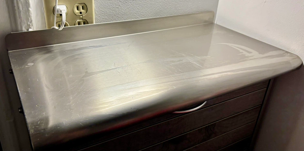 Stainless Steel Wall-Mounted Shelf - photo 3