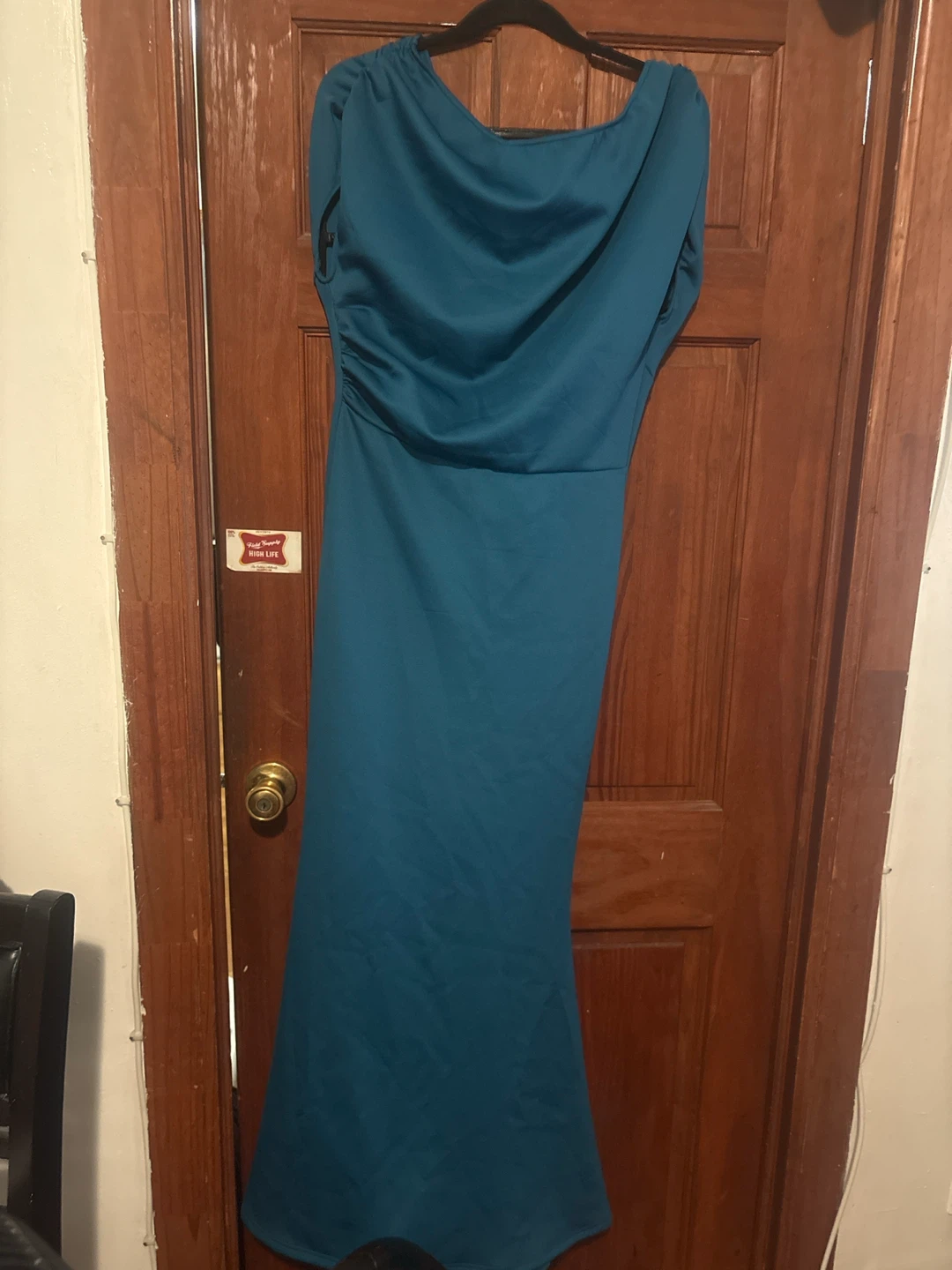 Teal Blue Evening Gown large without tags