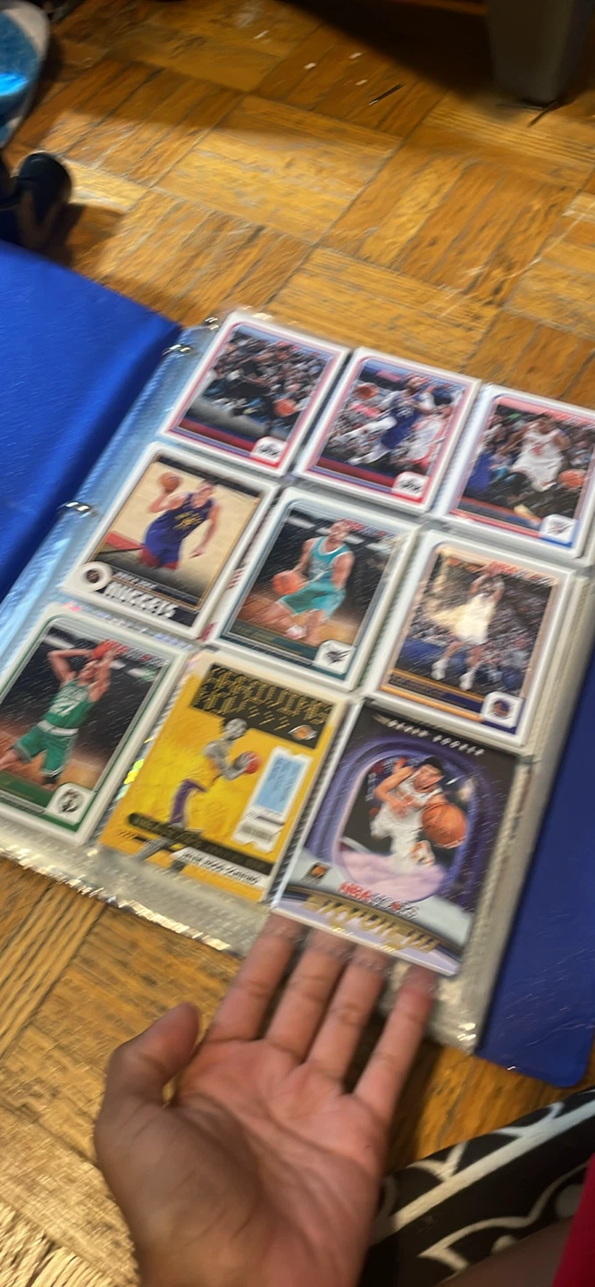 Assorted NBA Basketball Trading Cards in Binder - photo 2