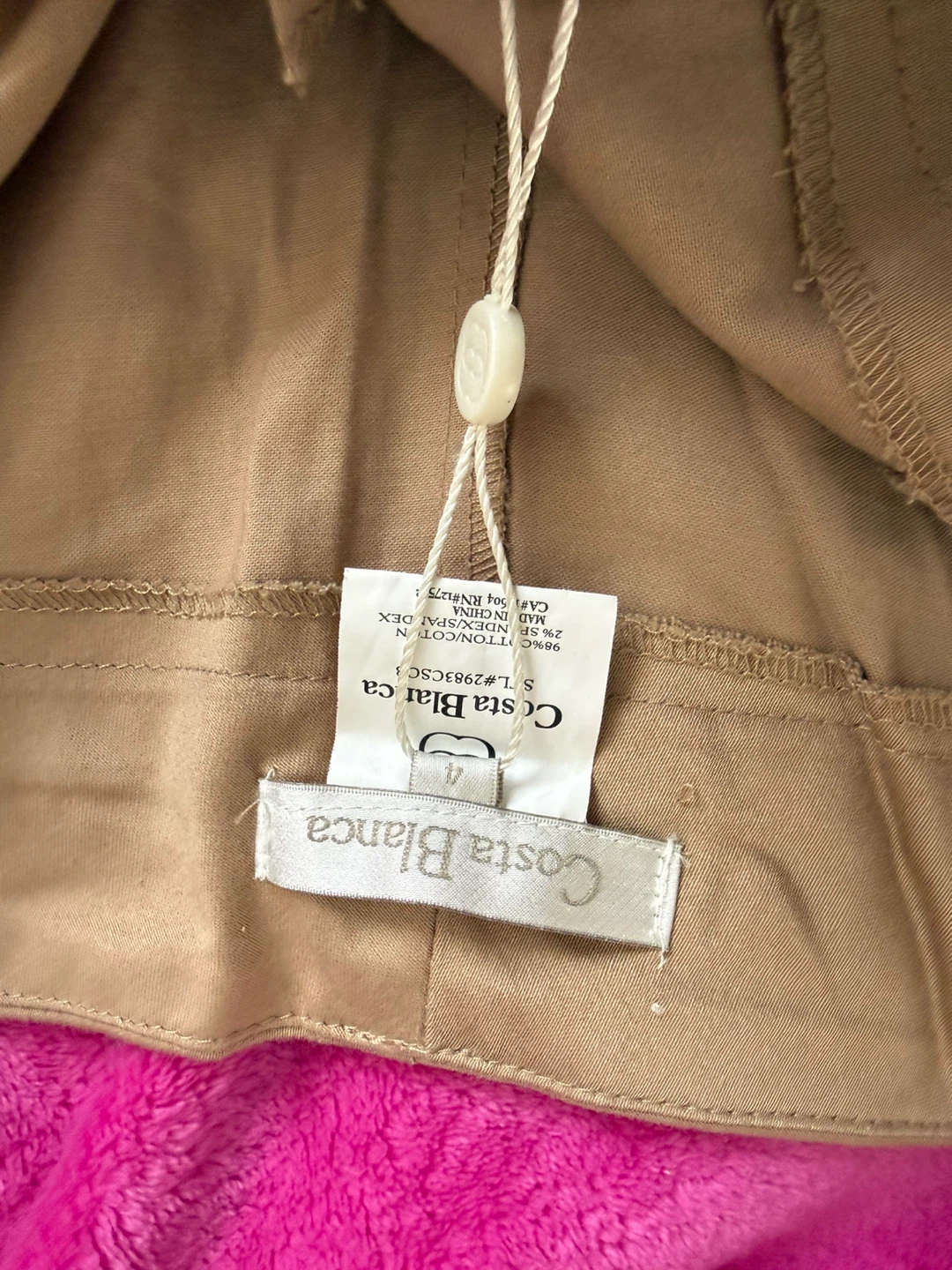 Costa Blanca Beige Shorts Size 4 - photo 2