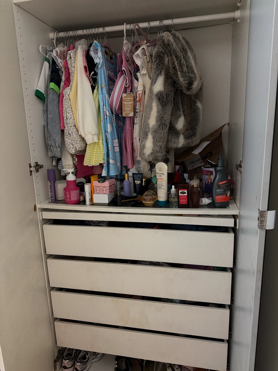 White Wardrobe with Mirrored Door - photo 2