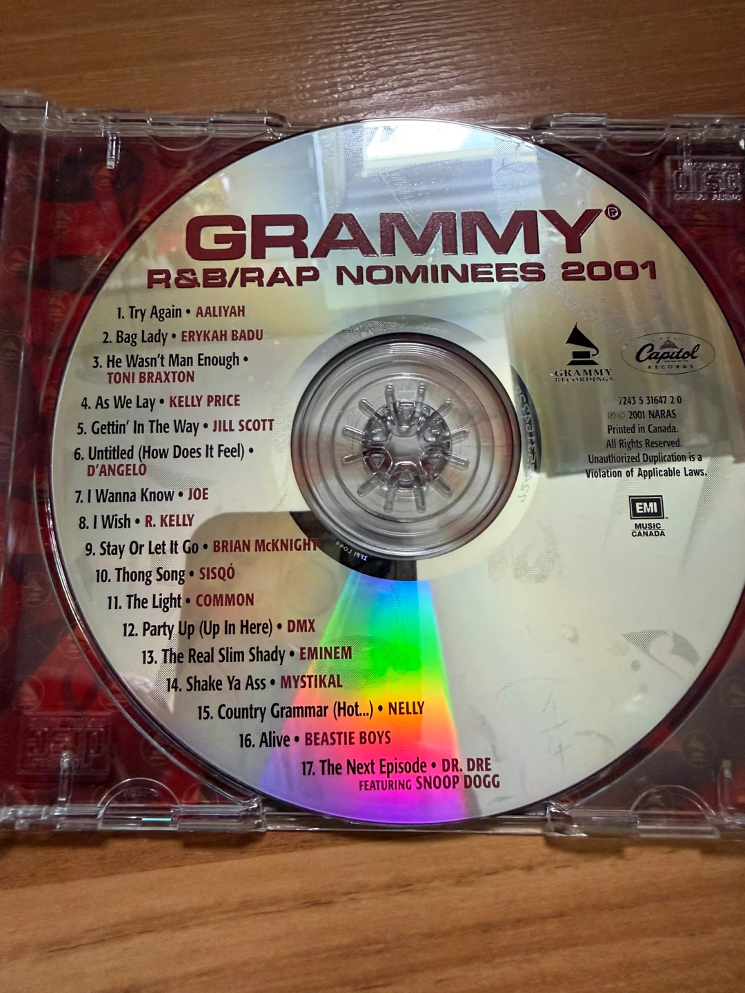 Grammy R&B/Rap Nominees 2001 CD - photo 3