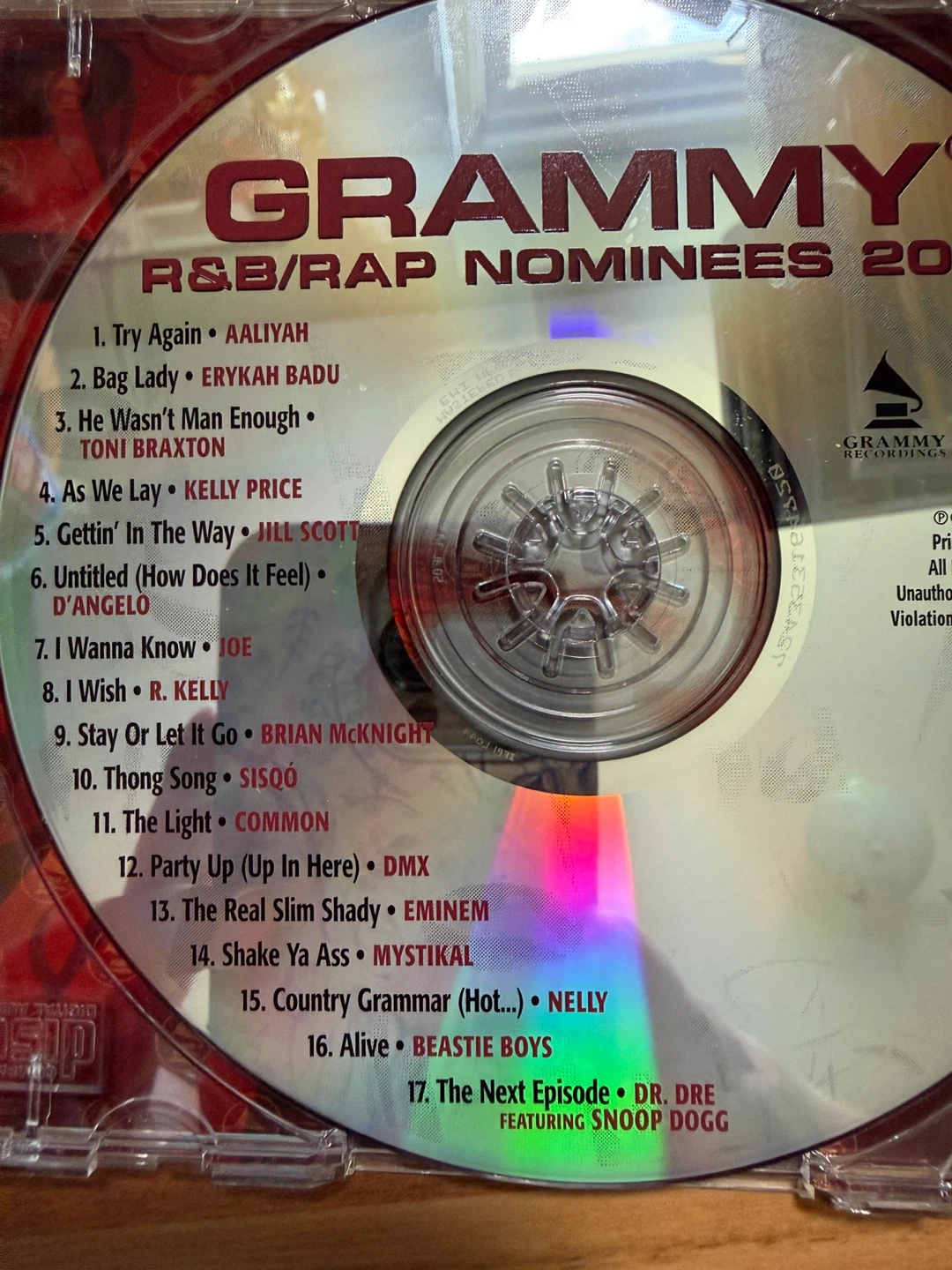 Grammy R&B/Rap Nominees 2001 CD - photo 4